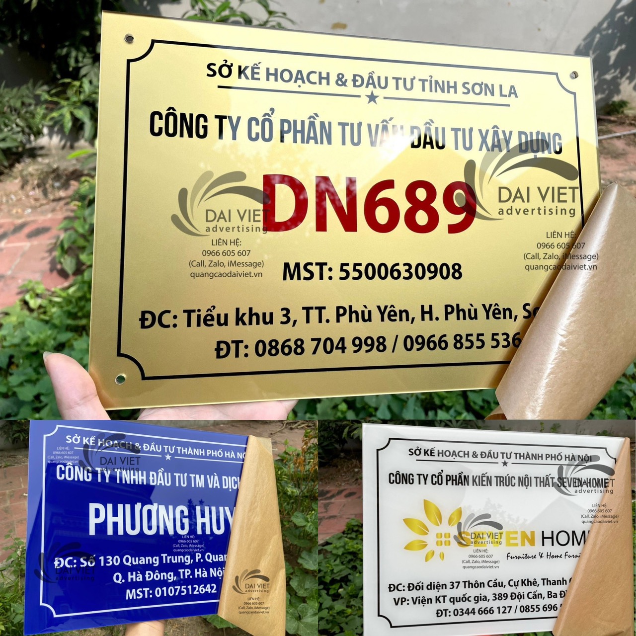 Bảng hiệu công ty mica tại Sơn Tây Mẫu bảng hiệu công ty tại Sơn Tây làm bằng mica, chữ rõ nét, phù hợp lắp đặt cho văn phòng và doanh nghiệp.