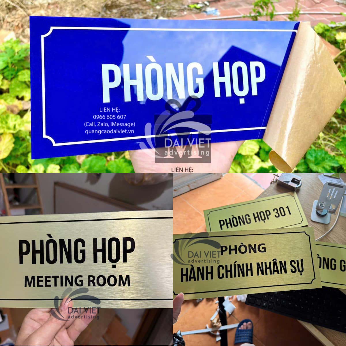 Biển phòng họp chuyên nghiệp cho doanh nghiệp Mẫu biển phòng họp sử dụng mica hoặc inox, nội dung in UV bền màu, giúp không gian làm việc chuyên nghiệp và dễ nhận diện.