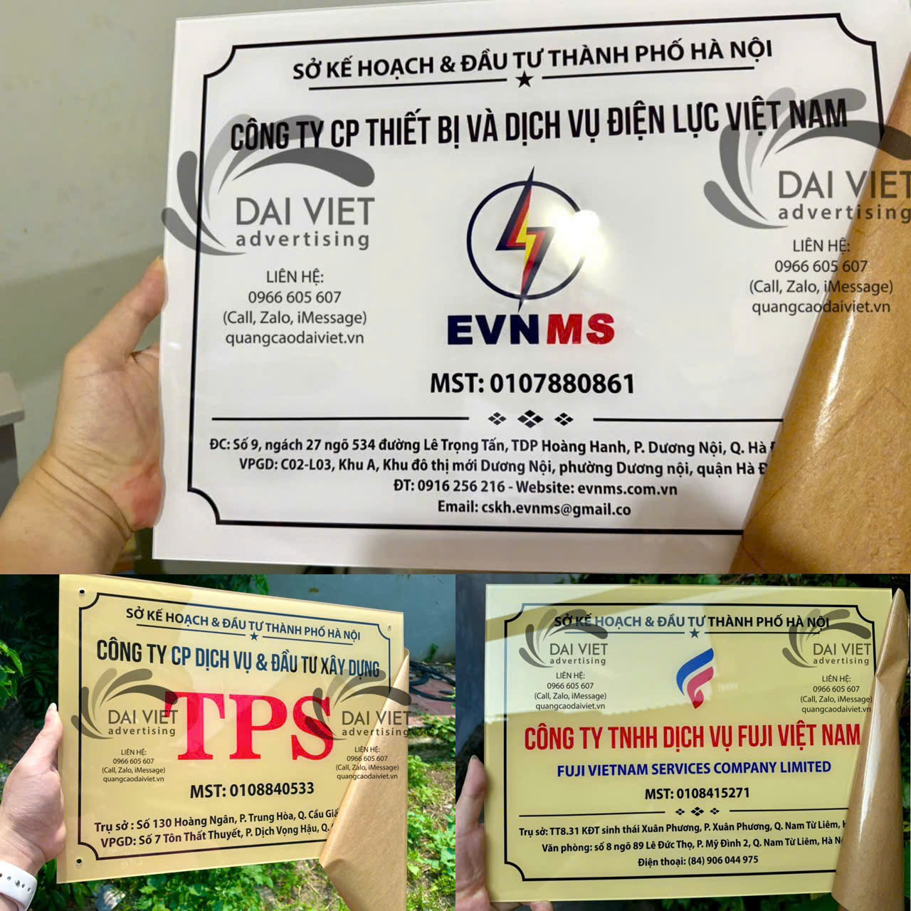 Biển văn phòng giao dịch mica thiết kế gọn gàng, dễ nhìn Biển văn phòng giao dịch bằng mica dán decal hoặc mica in chìm, thiết kế gọn gàng, chữ sắc nét, phù hợp cho ngân hàng và doanh nghiệp dịch vụ.
