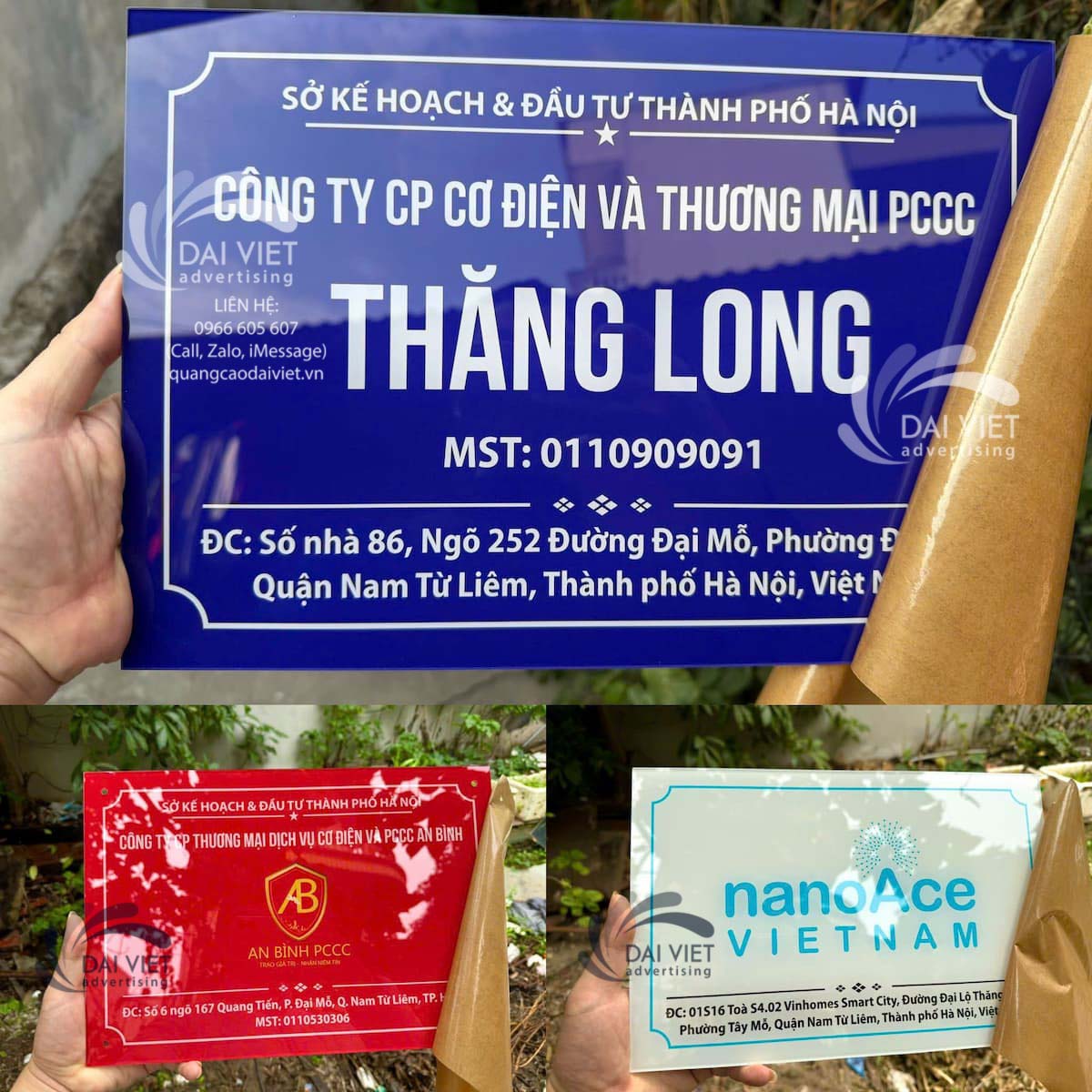 Mẫu biển hiệu công ty mica tại Tây Mỗ Nam Từ Liêm Mẫu biển công ty mica thiết kế gọn gàng, chữ rõ nét, phù hợp treo trước văn phòng tại khu vực Tây Mỗ.